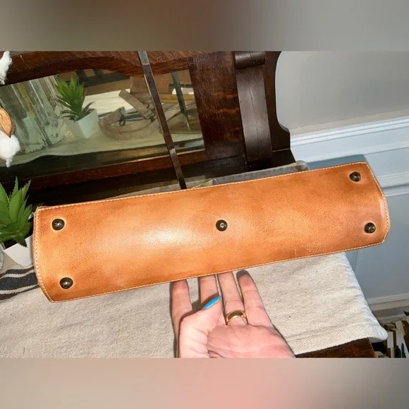 NWOT Bed Stu Leather Nataly Tan Rustic Nectar Lux Crossbody Handbag Retail $285 - Picture 9 of 14